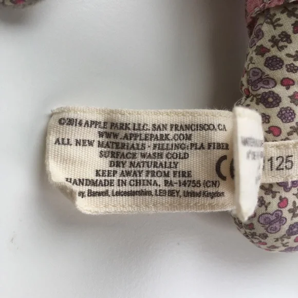 Organic Patterned Rattle | Bunny Rabbit - Picture 6 of 6